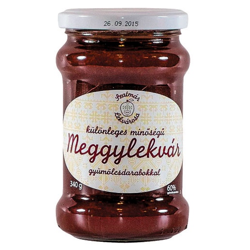 Szatmár Íze Bíró Különleges minőségű Meggylekvár gyümölcsdarabokkal 340g